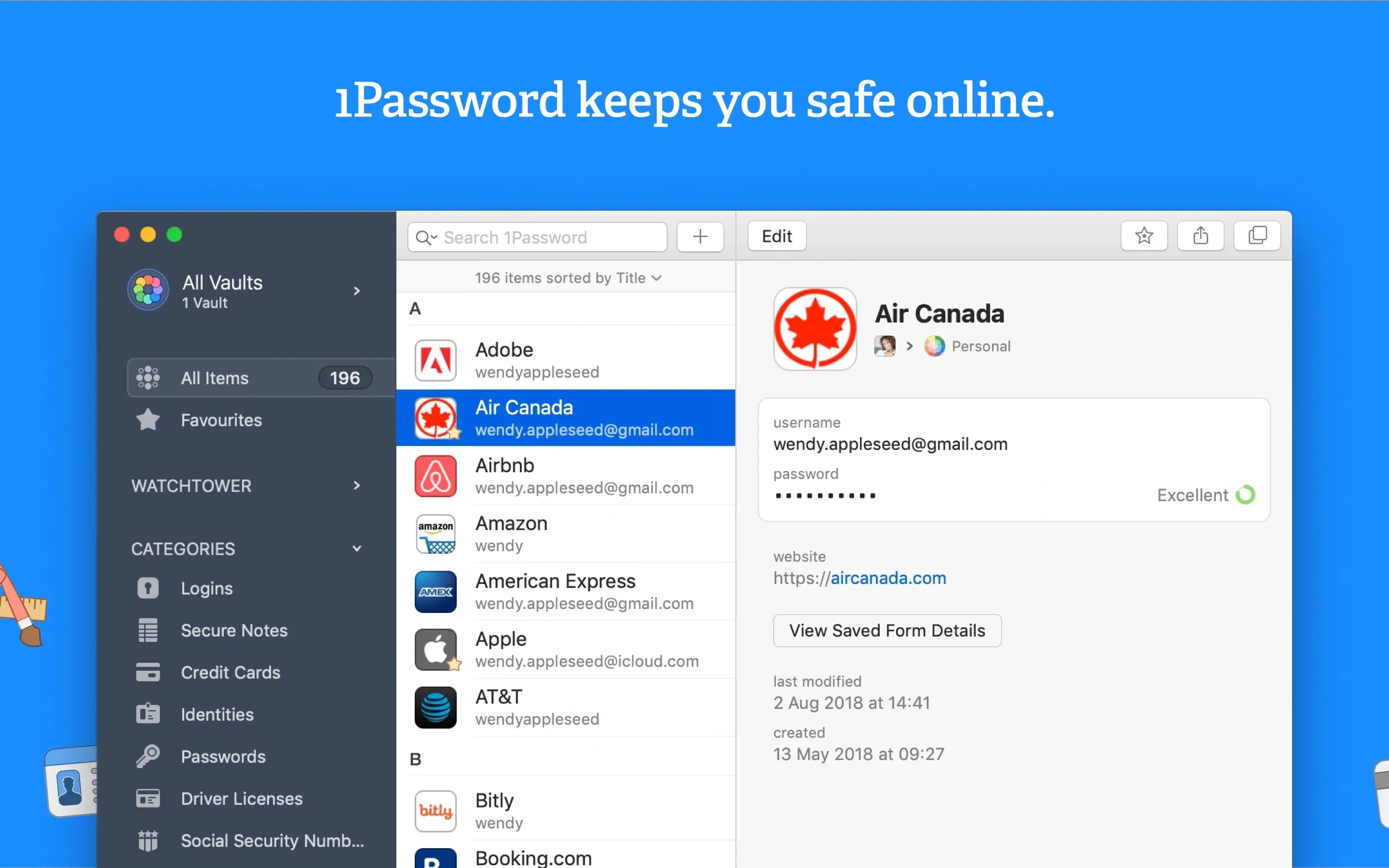 1Password 7 screenshot 1